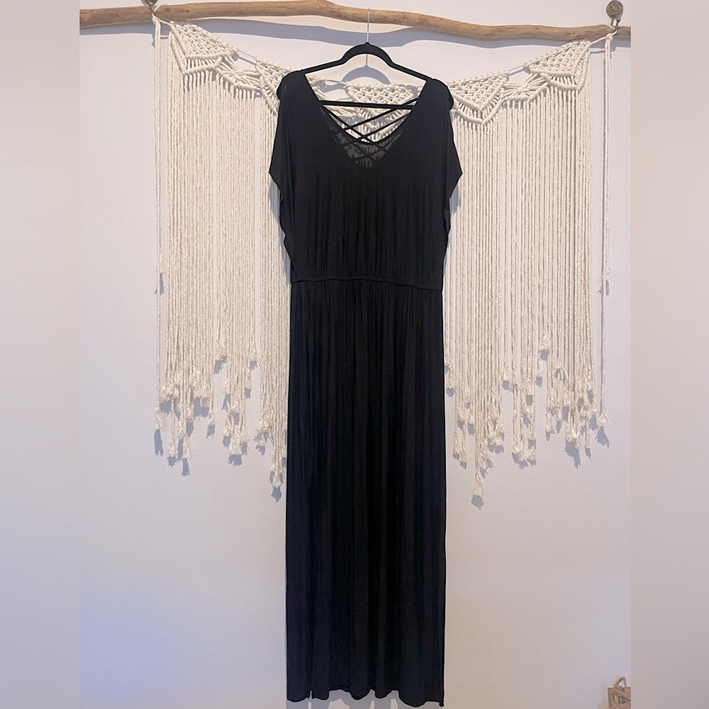 Dressy Casual Old Money Elegant Chic Long Maxi Dress Sz L